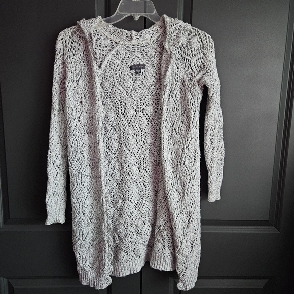 Kendall & Kylie Open Front Hooded Cardigan Sz Med - Picture 1 of 6